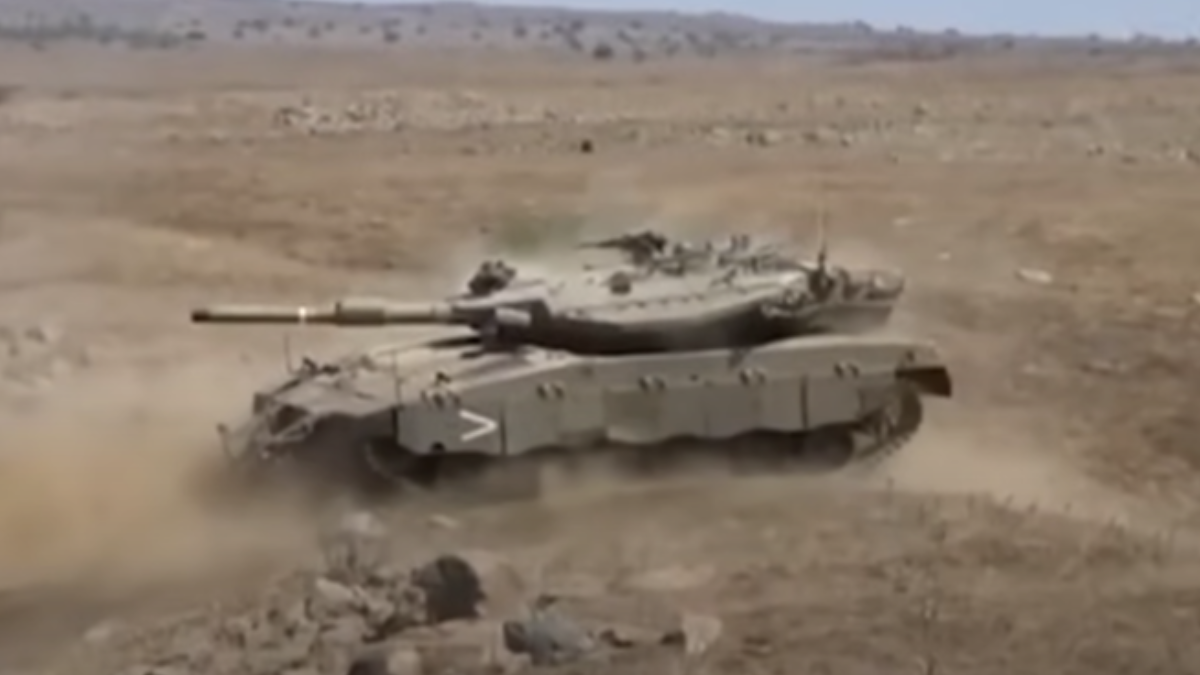 Tanque usado na guerra entre Israel e Hezbollah (Foto: Reprodução)