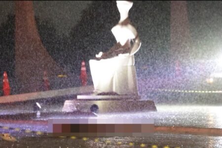 Corpo de homem que se explodiu em frente ao STF é retirado após mais de 13 horas da detonação artefatos no cinto de Francisco Wanderley Luiz