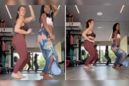 Atriz Paolla Oliveira: no ritmo do carimbó (Foto: Reprodução)