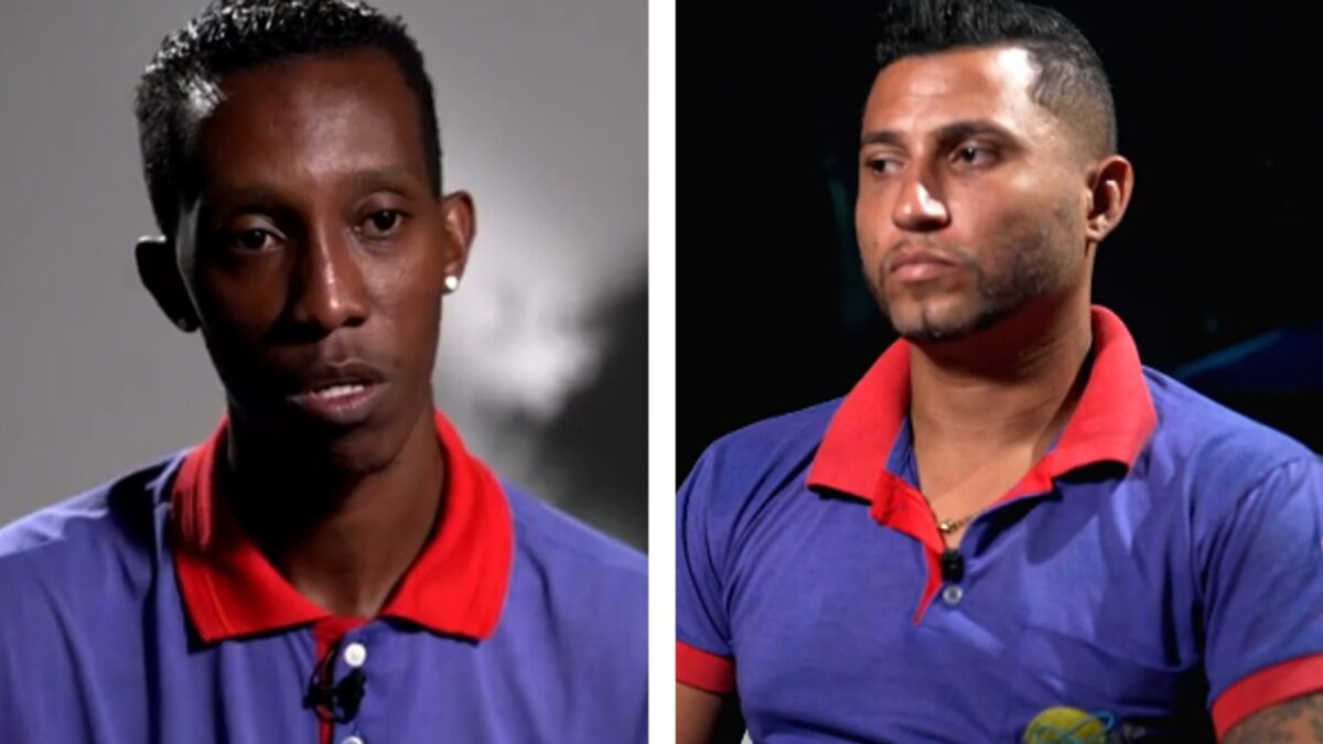 Lucas e Fabrício, motorista dos ônibus