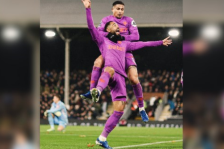 João Gomes e Matheus Cunha em vitória do Wolverhampton (Foto: Instagram)