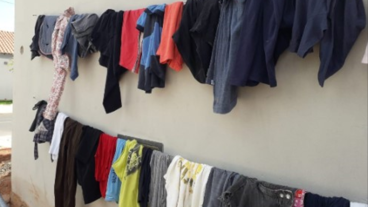 Foto ilustrativa de um varal de roupas (Foto: Divulgação: Redes Sociais)