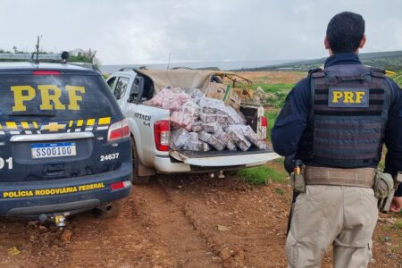 Motorista tenta levar meia tonelada de carne no porta-malas, mas é pego pela PRF em Formosa