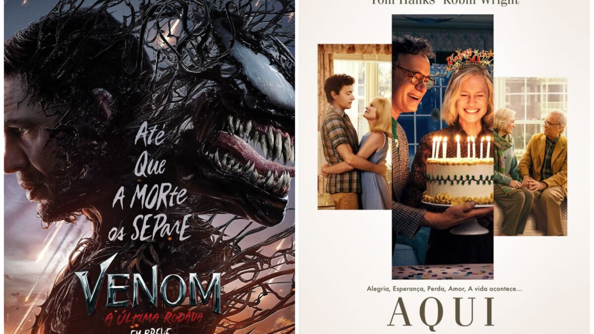 “Venom: A Última Rodada” liderou as bilheterias novamente enquanto a estreia “Aqui”, um drama de fantasia que usa IA para que Tom Hanks e Robin Wright possam interpretar versões mais jovens (e mais velhas) de si mesmos, fracassou com apenas $5 milhões.