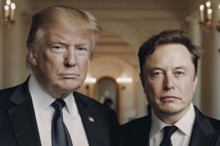 Trump anuncia Elon Musk como chefe do Departamento de Eficiência Governamental ao lado do empresário Vivek Ramaswamy