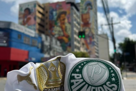 Uniforme do Palmeiras dando rolê em Goiânia (Foto: Palmeiras)