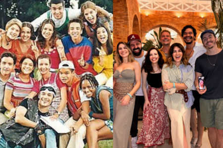 Elenco de 'Sandy & Junior' celebra 25 anos do seriado em resort na Bahia