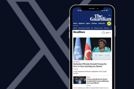 The Guardian: decisão de não mais usar o X (Foto: Montagem/Mais Goiás)