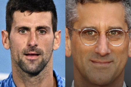 Novak Djokovic e Michael Engler: sósias que impressionam (Foto: Reprodução)