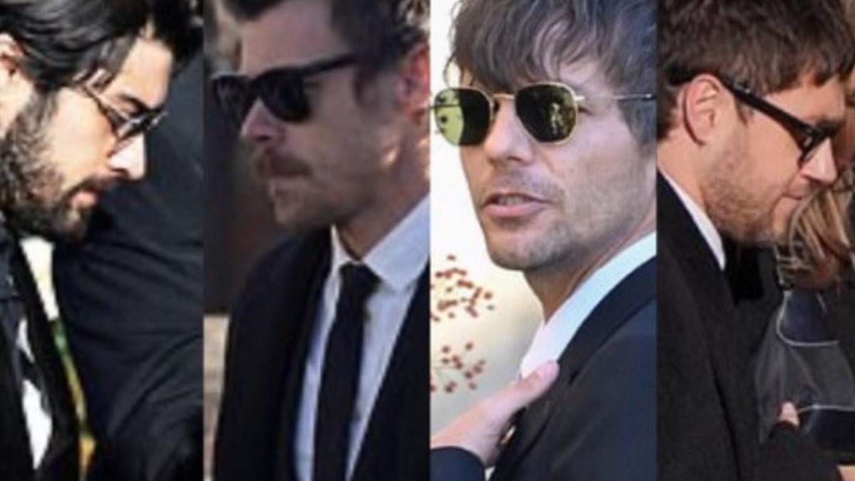 Ex-integrantes do One Direction no velório de Liam Payne (Foto: X)