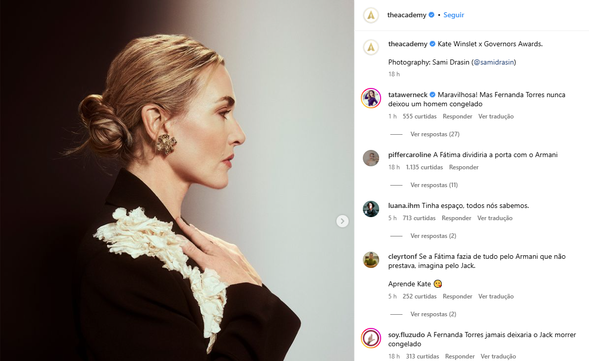 Kate Winslet - Instagram Oscar