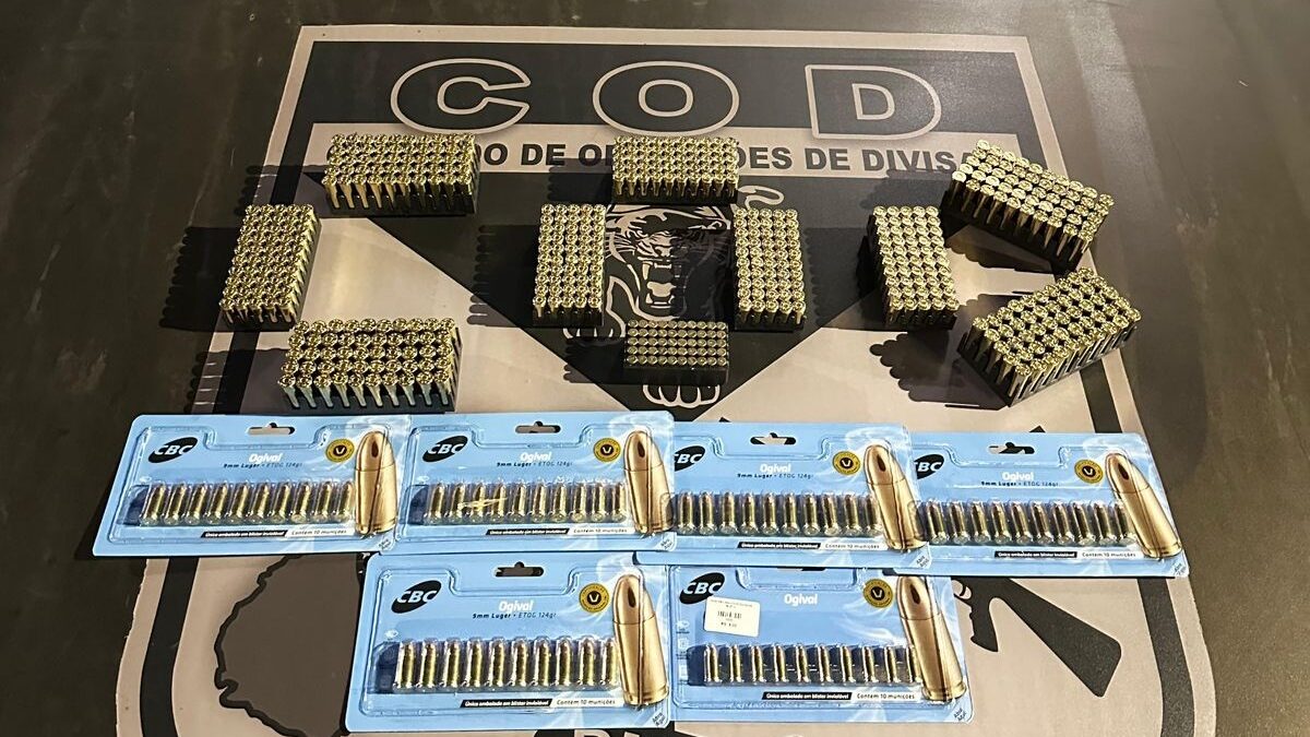 COD apreende no Sul de Goiás munições enviadas para facção criminosa do RN