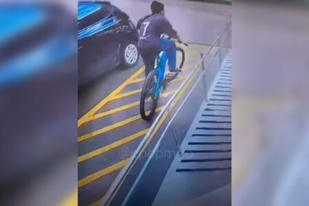 Homem com tornozeleira eletrônica furta bicicleta e é preso no mesmo dia, em Goiânia