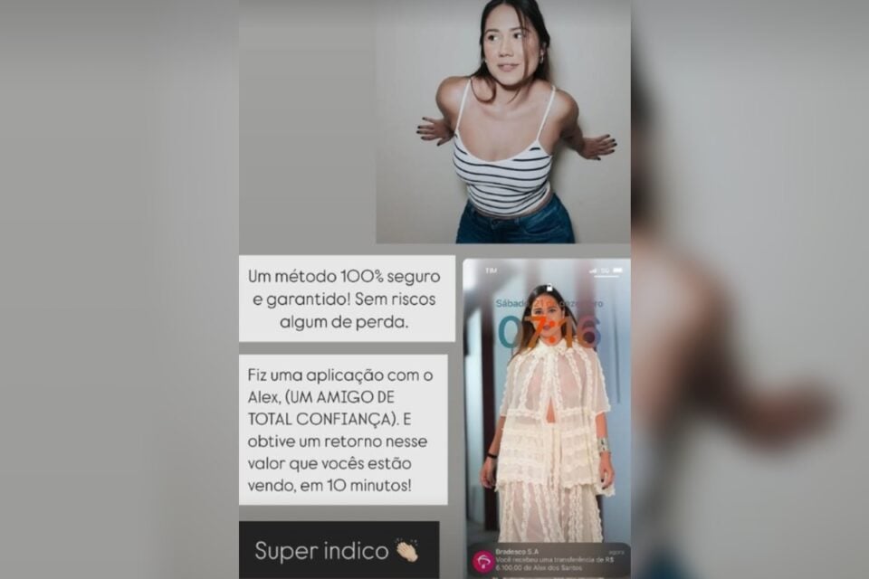 Golpistas hackeiam Instagram da influenciadora Ana Clara Paim para divulgar 'dinheiro fácil'