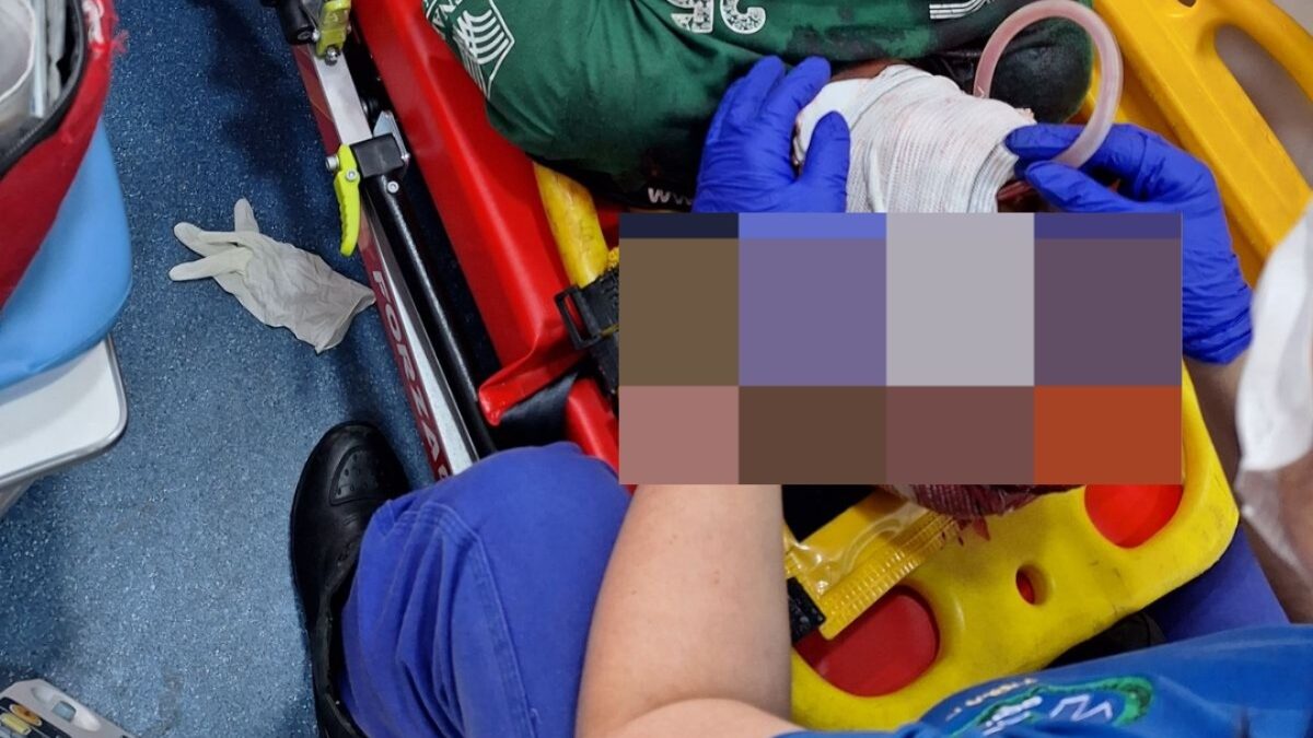 Homem é preso suspeito de tentar matar a companheira com uma barra de ferro em Goiânia