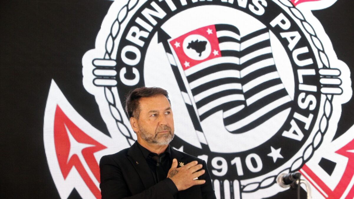 Augusto Melo, presidente do Corinthians