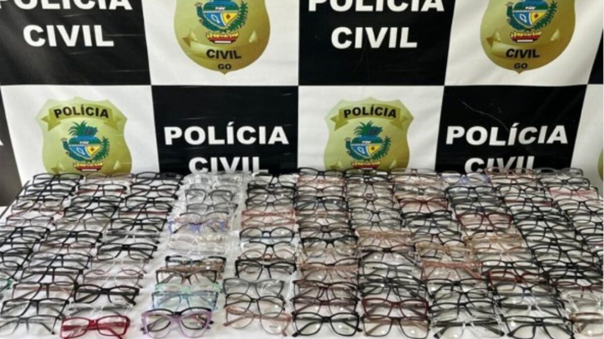 Armações apreendidas pela PCGO