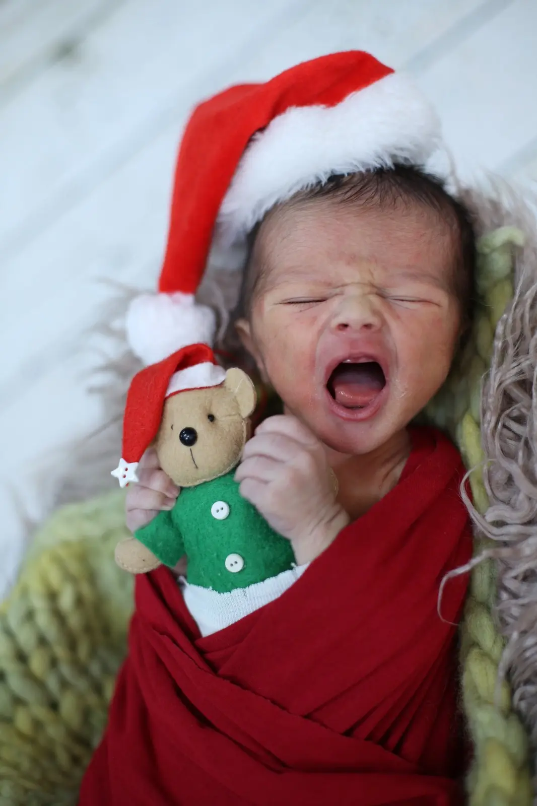 Hospital Estadual de Luziânia realiza ensaio fotográfico natalino com recém-nascidos