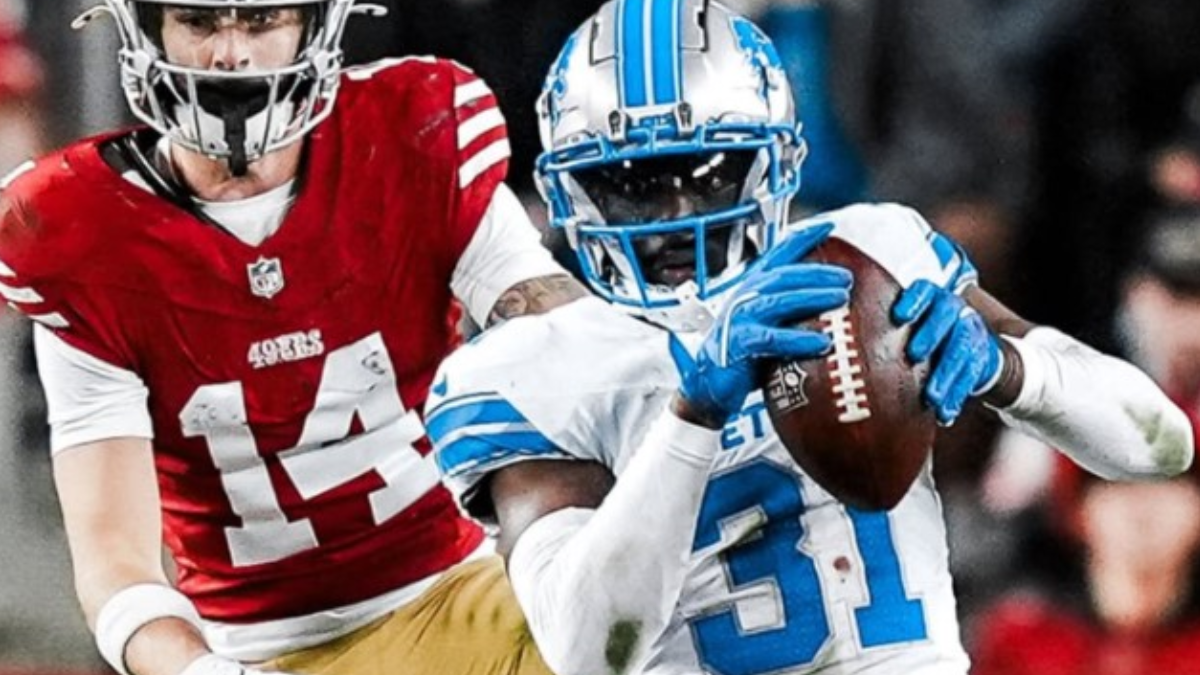 Lions em partida contra o San Francisco 49ers (Foto: Instagram)