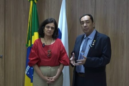 Ministra Nísia e o senador Jorge Kajuru