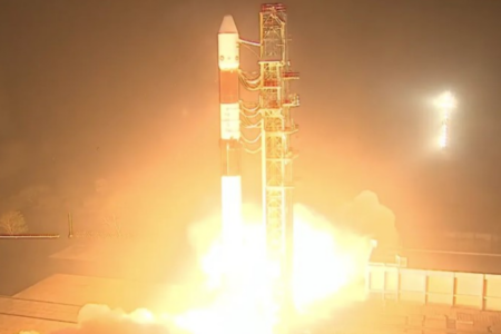 Foguete lançado pela Índia (Foto: Reprodução)