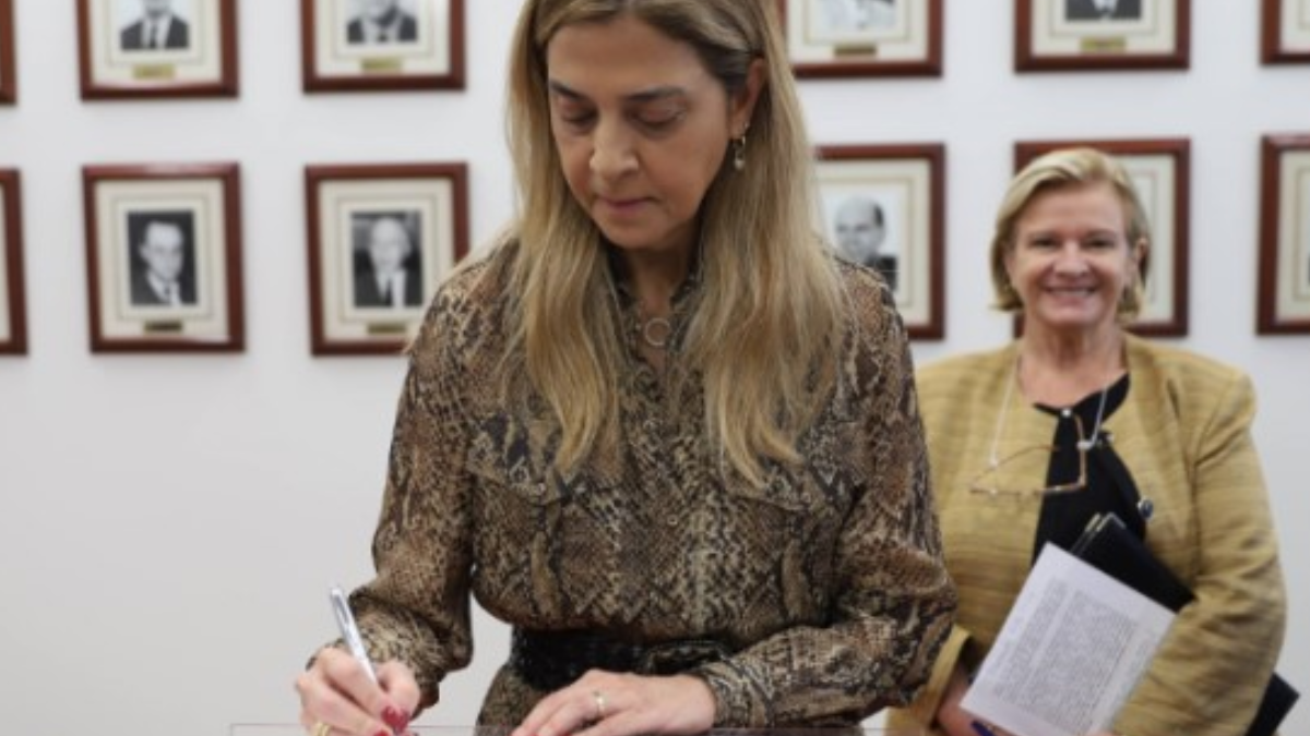 Leila Pereira, presidente do Palmeiras (Foto: Facebook)