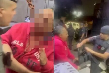 PM agride e deixa idosa sangrando em São Paulo; vídeo "Como a Justiça pode fazer isso? Vocês são autoridades", grita a vítima