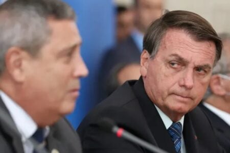 Bolsonaro e Braga Netto - general foi preso neste sábado no inquérito do golpe (Foto: PR)