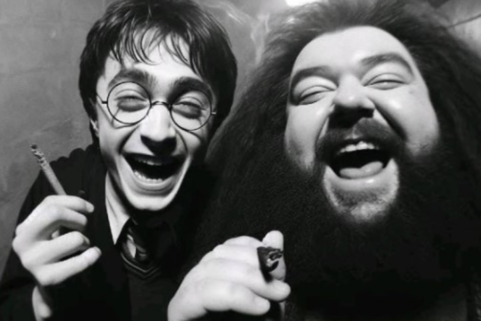Harry Potter em inteligência artificial: bebedeira (Foto: IA)