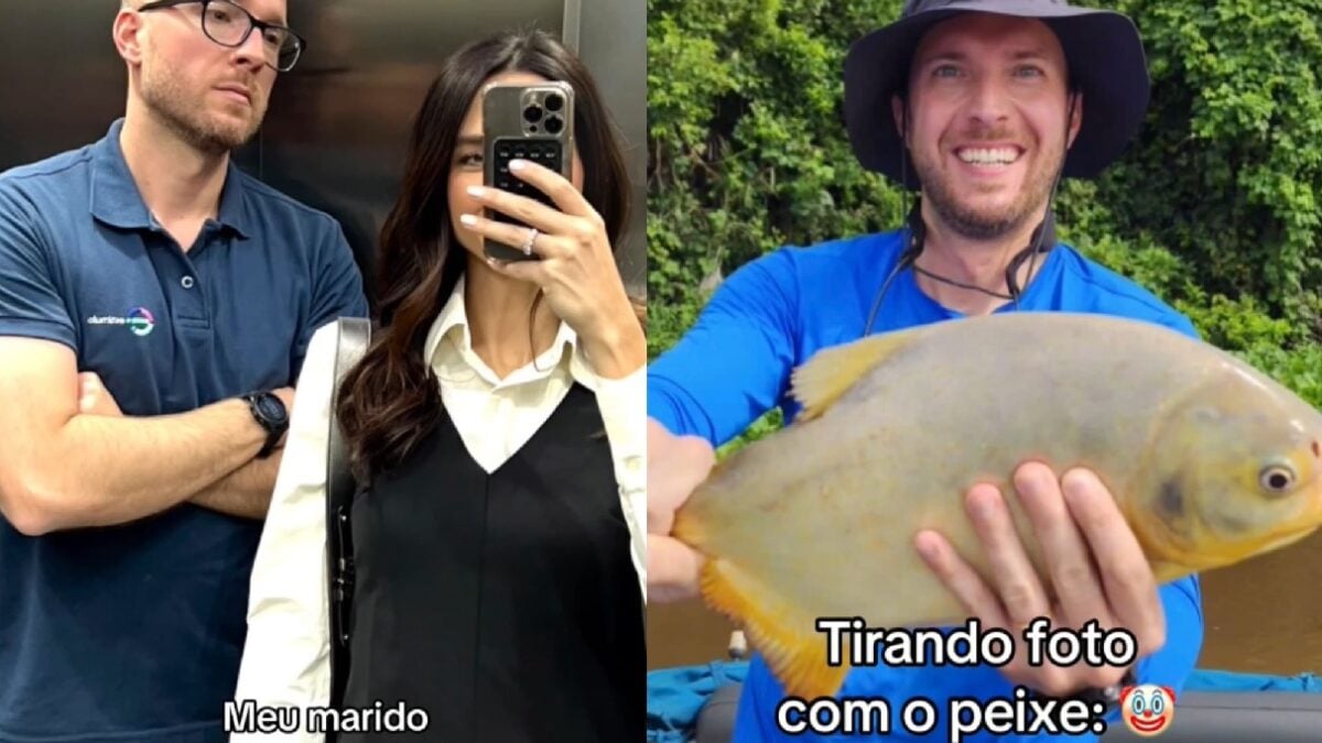 Trend 'meu marido tirando foto comigo X tirando foto com peixe' viraliza; assista Vídeos mostram homens nas fotos de pescaria felizes