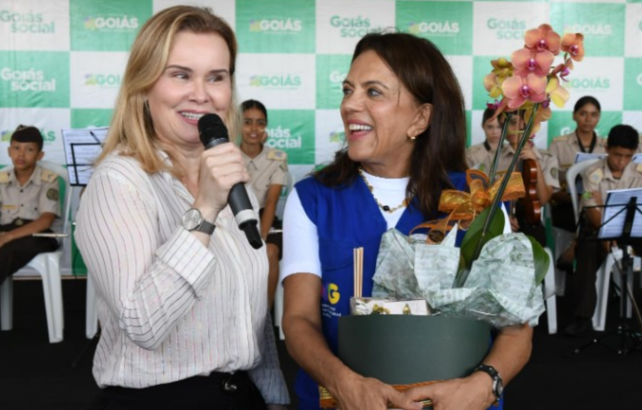 Ana Paula Rezende, ao lado da primeira-dama, Gracinha Caiado: parcerias na implementação de projetos sociais que transformam a realidade de moradores de Mineiros