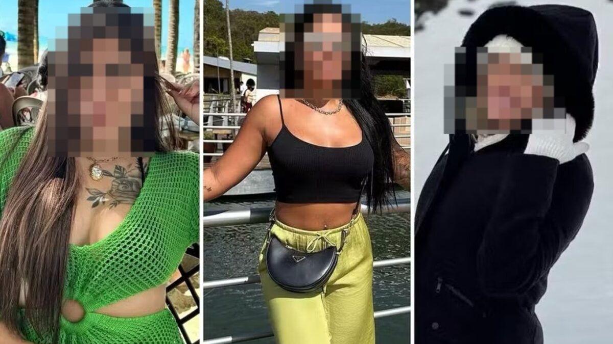 Imagens das três influenciadoras investigadas