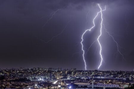 Equatorial alerta para tempestades em Uruaçu, Anápolis, Formosa, Luziânia e Montes Belos