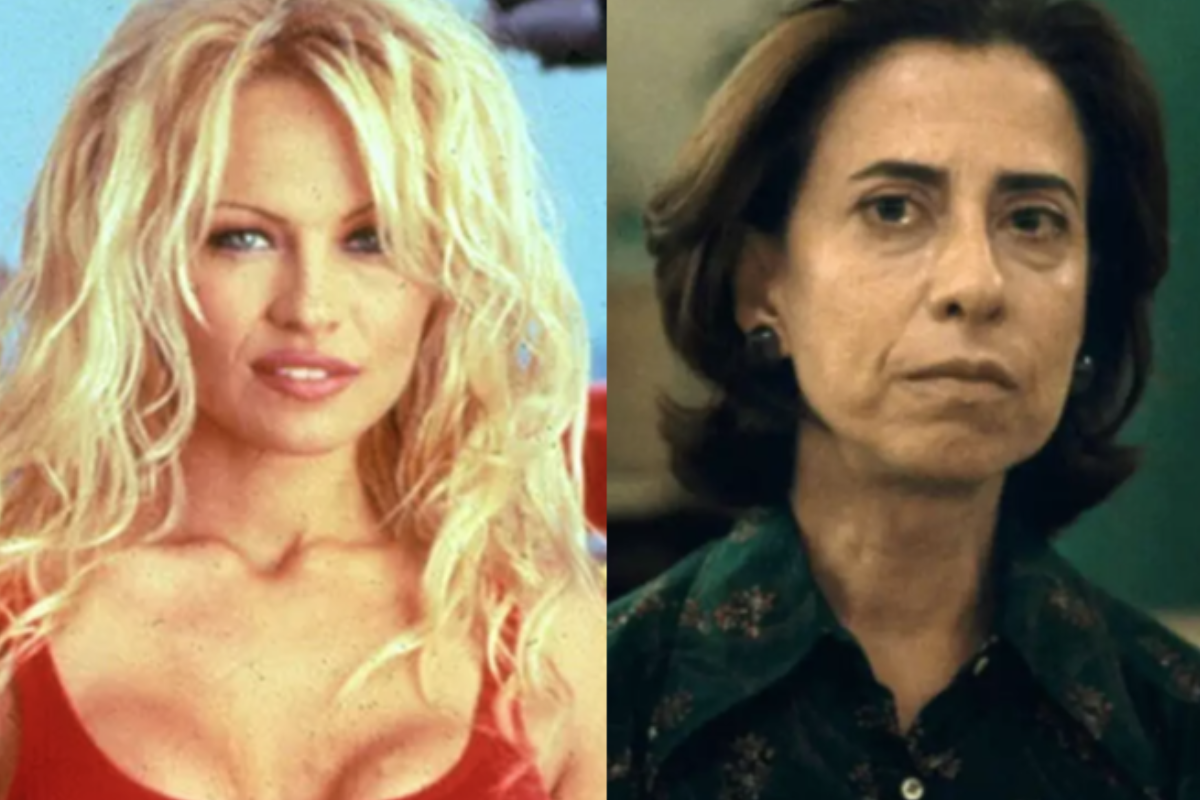 Pamela Anderson e Fernanda Torres (Foto: Reprodução)