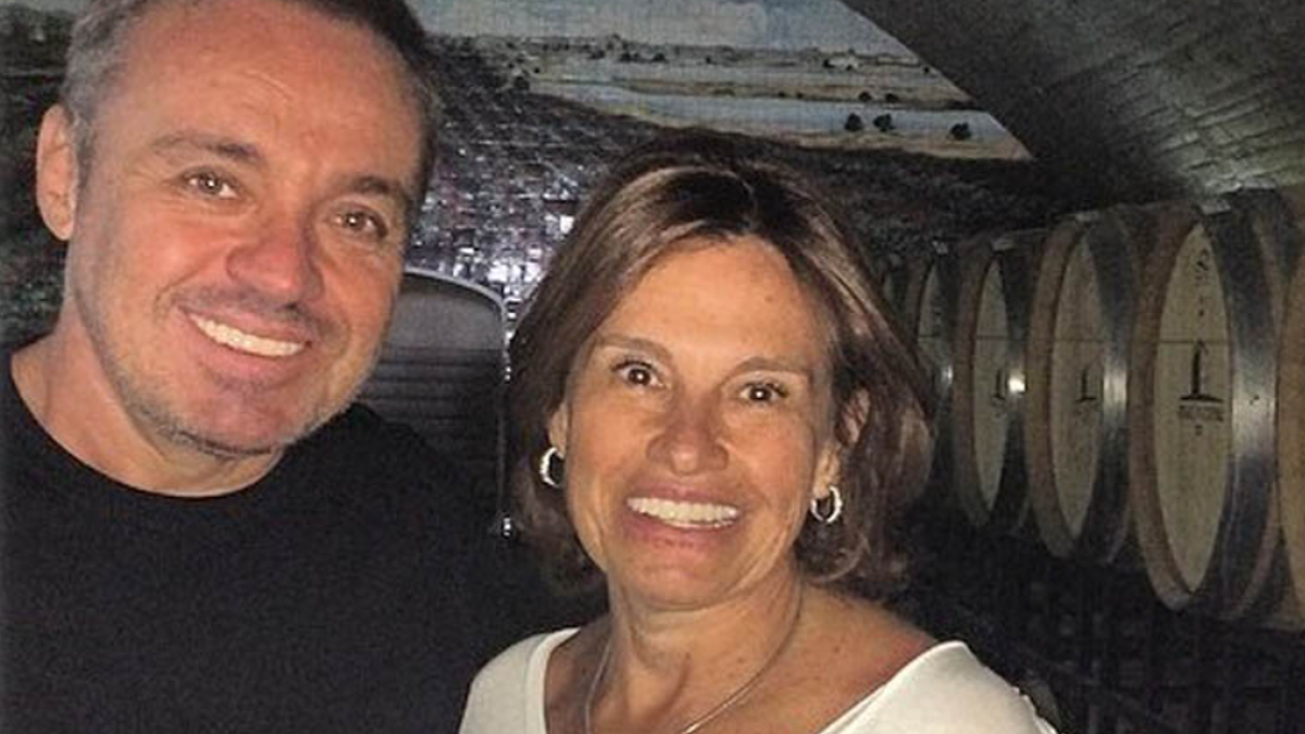 Gugu e a irmã Aparecida Liberato (Foto: Reprodução)