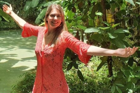 Empresária Mireylle Fries, que estava no avião que caiu em Ubatuba (Foto: Reprodução)