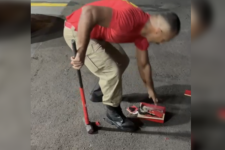 Droga esconida em quadros e bonecos de resina (Foto: Reprodução)