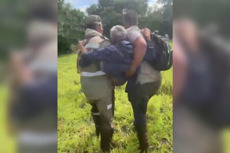 Bombeiros resgatam idoso com Alzheimer que desaparecido em Buriti Alegre