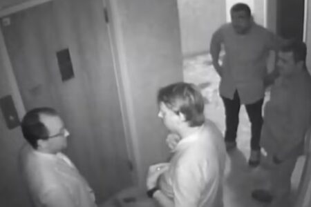 Bolsonaro na embaixada da Hungria (Foto: Reprodução)