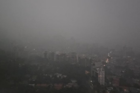 Tempestade em São Paulo (Foto: Reprodução)