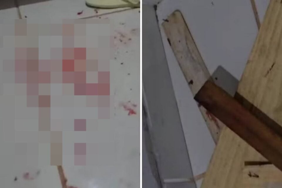Vítima sofreu cortes e hematomas Homem é preso por agredir a mulher com pedaço de pau com pregos em Água Fria de Goiás