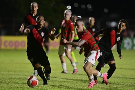 Atlético-GO e Portuguesa-SP empatam na Copinha 2025. Foto: Eduardo Carmim