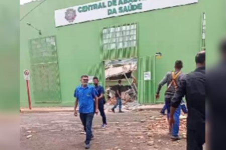 Galpão onde ocorreu desabamento de teto (Foto: Reprodução)