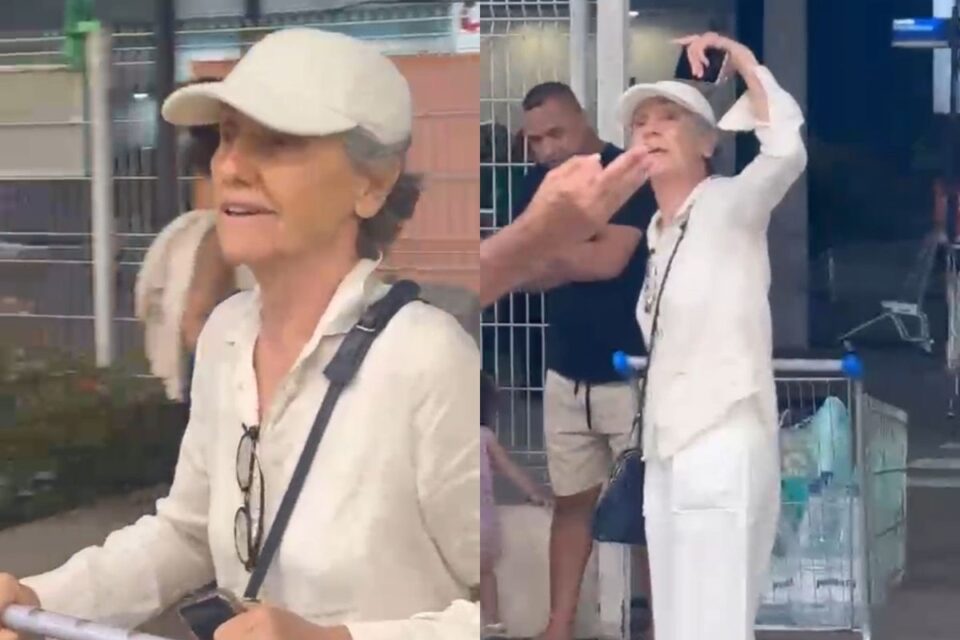 Cássia Kis discute com jovem em supermercado por uso de biquíni; vídeo