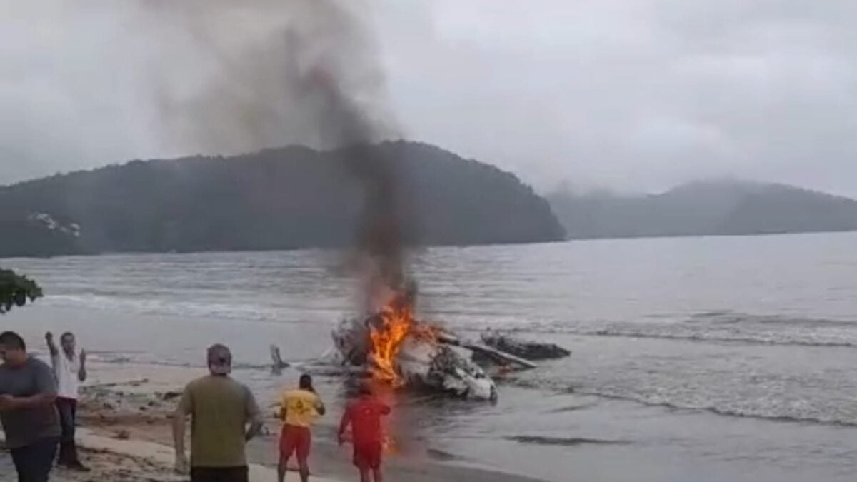 Queda de avião em Ubatuba será investigada. (Foto: reprodução)