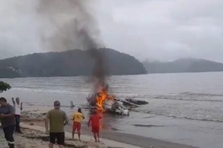 Queda de avião em Ubatuba será investigada. (Foto: reprodução)