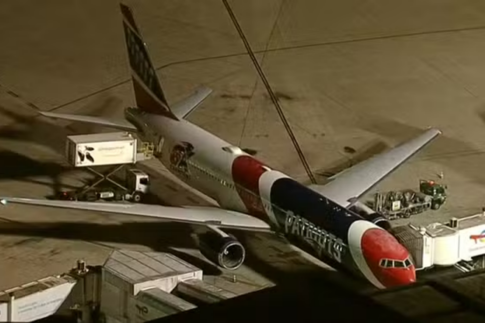 Avião dos Patriots que levou o Botafogo para o Mundial de Clubes