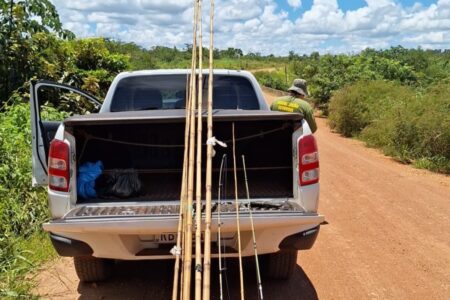 Pesca predatória em Santa Rita do Araguaia (Foto: Divulgação)