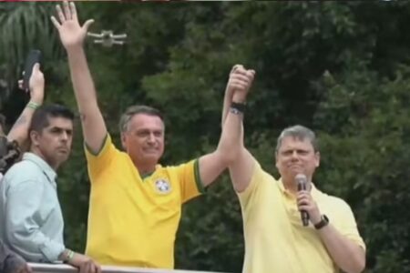 Bolsonaro e Tarcísio de Freitas (Foto: Reprodução)