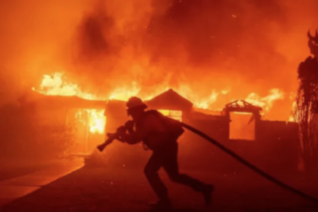 Los Angeles sob alerta: risco de novos incêndios (Foto: redes sociais)